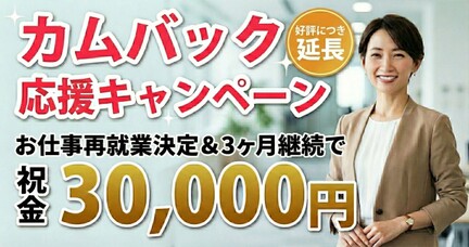 カムバック応援キャンペーン